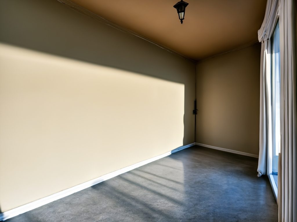 Zimmer ohne Einrichtung KI-generiertes Bild: Zimmer ohne Einrichtungsgegenstände